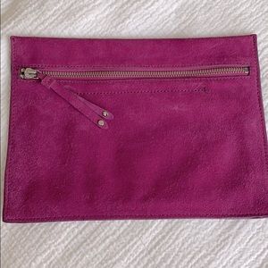 Gap suede clutch/pouch